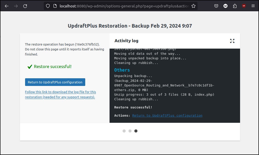 Migrate database