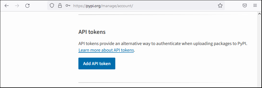 Add an API token